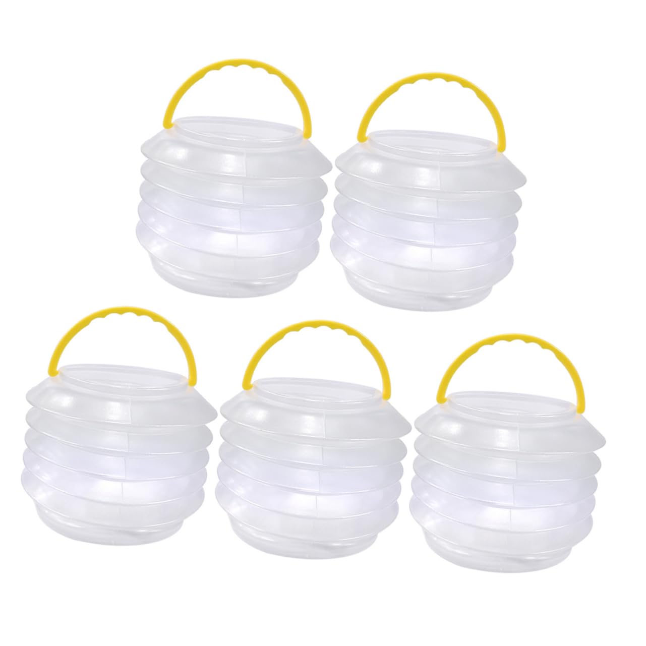 HOODANCOS 5 Set Collapsible Wash Pen Bucket Artist Brush Basin for Watercolor Brush Cleaner