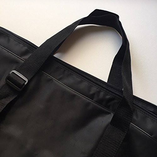 Lienzo de artista plegable cartera 26.4 X 21.6 X 3,5 pulg (15F, negro)