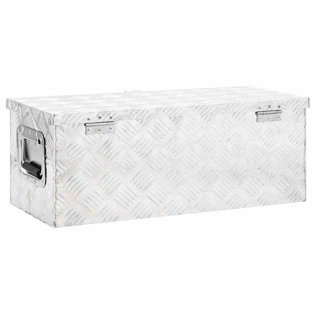 Genérico Caja de almacenaje de Aluminio Plateado 70x31x27 cm,Bricolaje,Accesorios de Bricolaje,Organización y Almacenamiento de Herramientas,Cajas de herramientas-152250