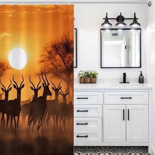 Rideau de douche antilope de qualité supérieure résistant 122x183 - 5