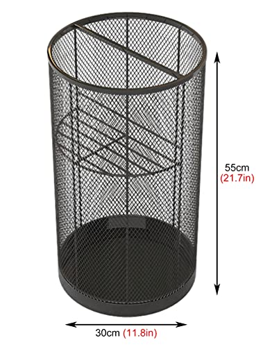 Support de parapluie en fer à 2 niveaux compact pour bureau - 4