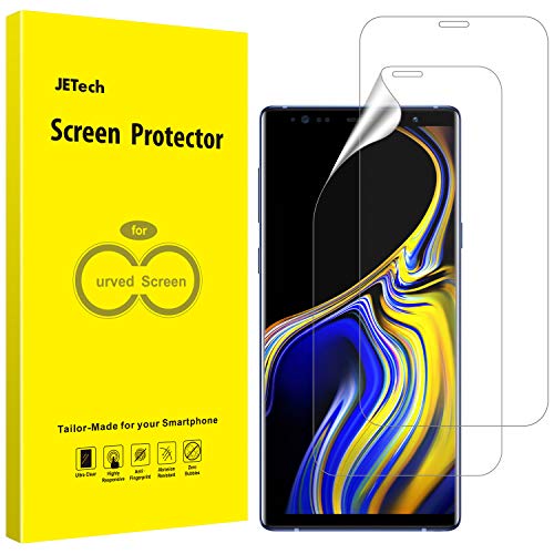 JETech Protector Pantalla Compatible Samsung Galaxy Note 9, Ultra Transpanrente Película de TPU, Compatible con Funda, 2 Unidades