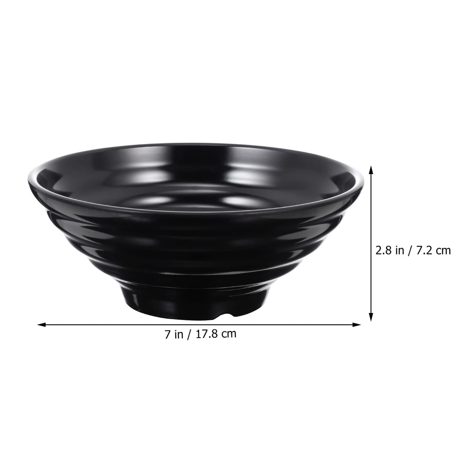 Cuenco Ramen Cuencos De Fideos De Melamina Asiático Chino Japonés O Pho Sopa De Arroz Fideos Cuenco De Cereales Negro 700ml