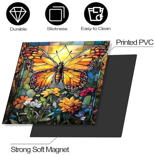 Image of BVBOX Dishwasher Magnet Cover 23 inchx26 inch, Reusable Magnetic Refrigerator Covers, Decorative Magnets Cover Fridge Door Skin Panel Stickers for Home Kitchen Appliance