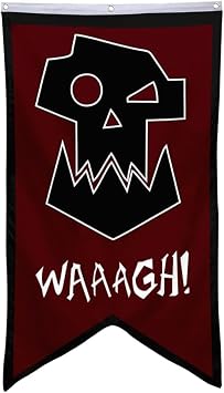 Orks Banner Flag Man Cave Bed Room Home Office Party Decor 30x50 Inch red