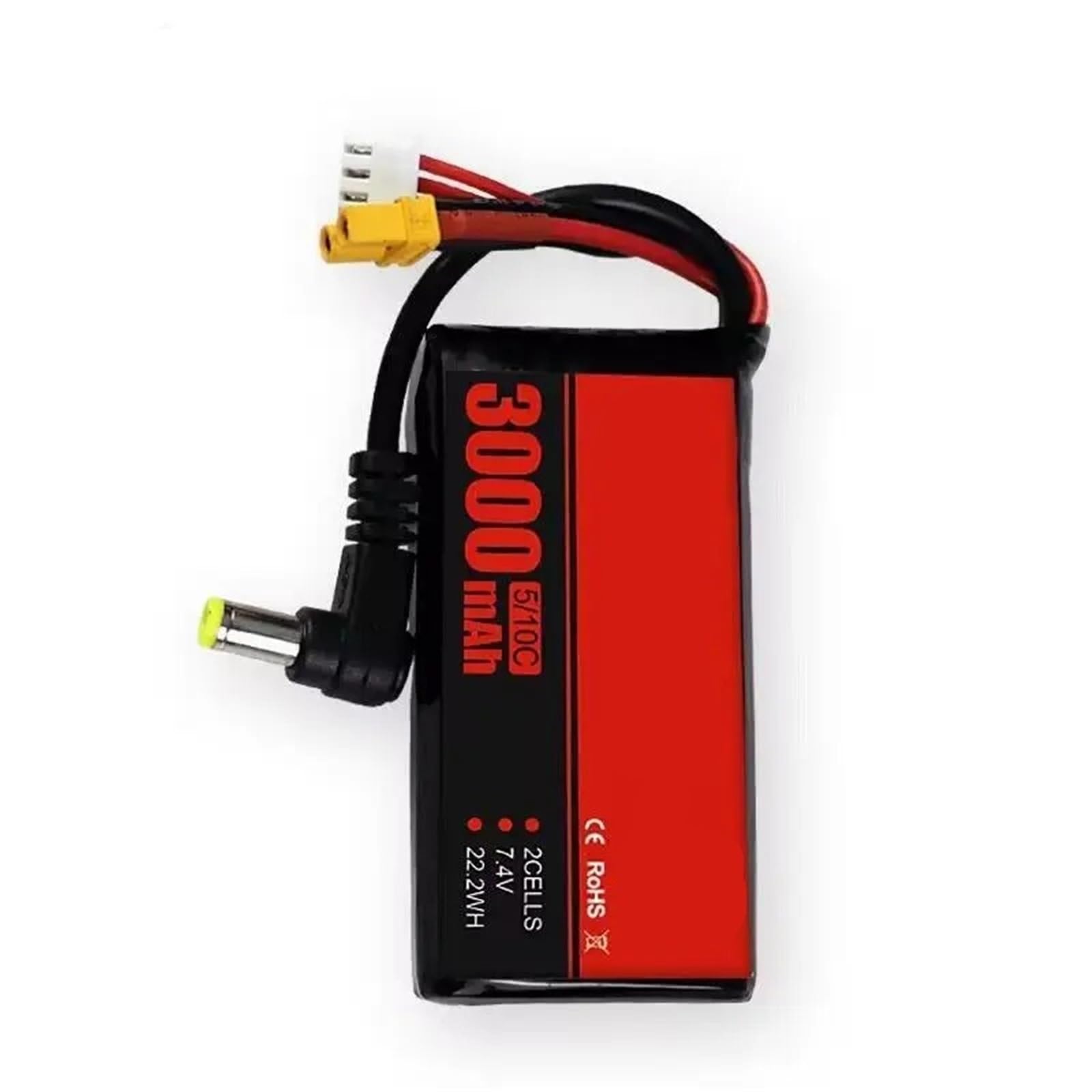 3000MAH 2S 5C 10C 7.4V for Gafas RC Drone(2Pcs)