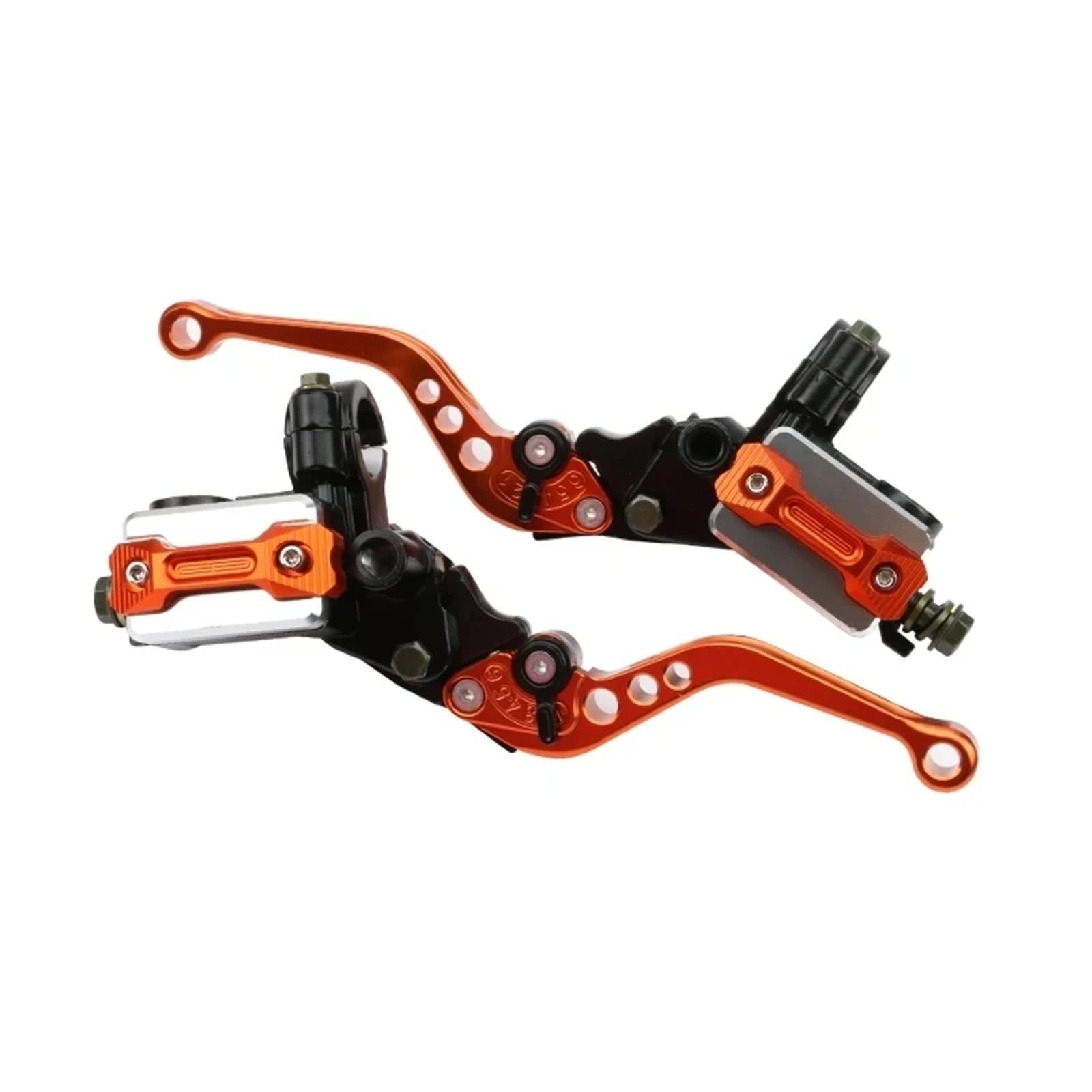 Qaevtealj Orange Motorcycle Clutch Levers For Atv Quad Moped Scooter Universal Motorcycle Brake Handle Master Cylinder 22Mm Hydraulic Clutch Lever Adjustment(Orange)