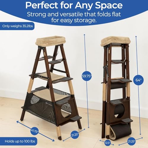 Árbol para Gatos Plegable de Madera Stakmore miniatura 2