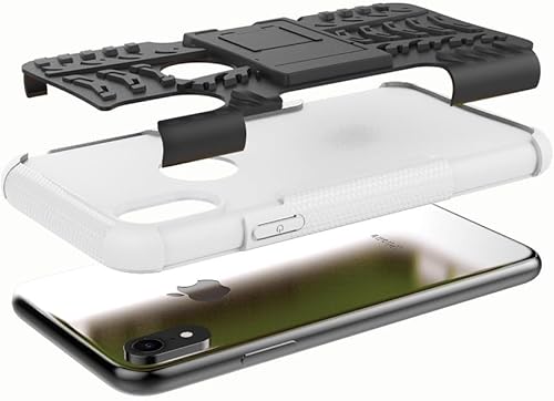 Miniatura 4 de Asuwish Funda protectora para iPhone XR 6.1 con protector de pantalla de vidrio templado, híbrida, resistente, funda protectora para iPhone XR