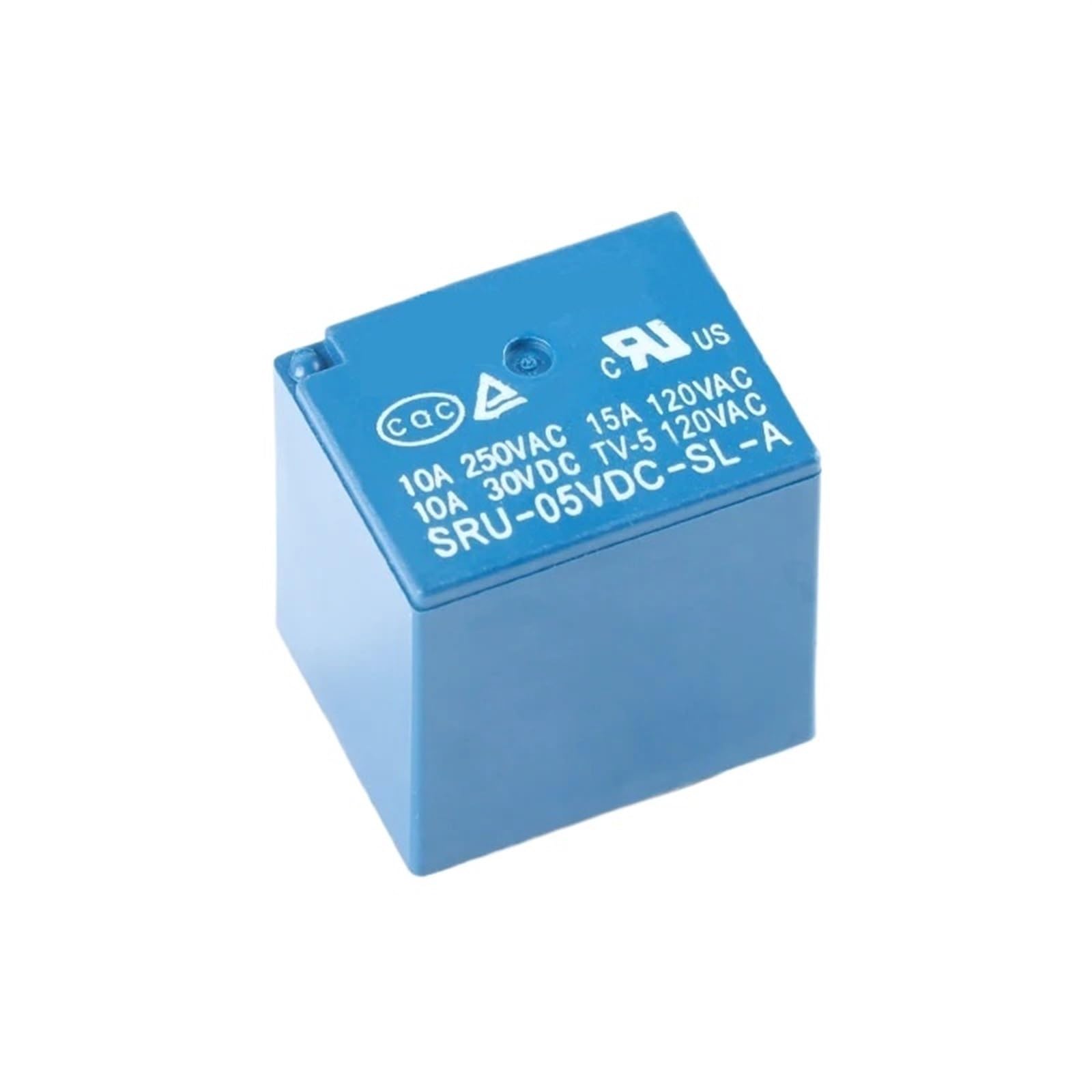 Relé SRU-05VDC-SL-A de 4 pines para control de circuitos de 5V