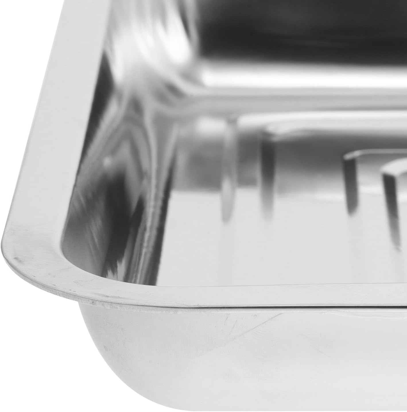 6pcs Stainless Steel Seedling Trays Germination Drip Trays for Indoor Plant Nursery 36×27×4.8cm Sturdy Sprouts Growing Containers for Transplanting and Hydroponic Gardening