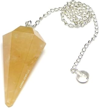 Yellow Aventurine, Pendulum, Crystals, Ouija Board, Jewelry Making Supplies, Dowsing Rods, Witchcraft Supplies, Pendulum Crystal, Pendulum Board, Meditation Accessories, Chakra Stones, Karmas Gems