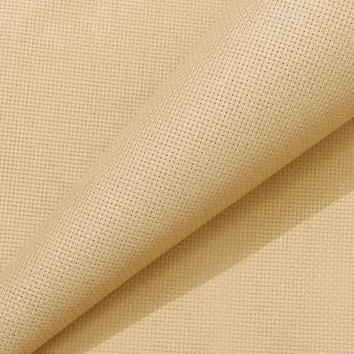 Image of Aida Cloth 16 Count Cross Stitch Fabric,19x28inch (16CT,Tan)