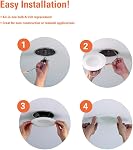 Halo LT Trim LED encastré de 5 pouces / 6 pouces, 5 températures de couleur, lumière encastrée à baffle dimmable, 6 pièces - LT56079FS1EWHR6PK