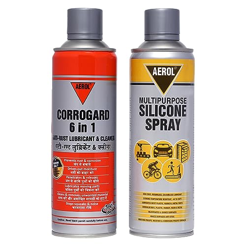 Aerol Silicone Lubricant Spray Grade 70 (300g/513ml) Lubricates P...