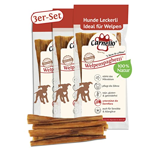 Carnello Welpen-Spaghetti Hundeleckerli 3er-Set