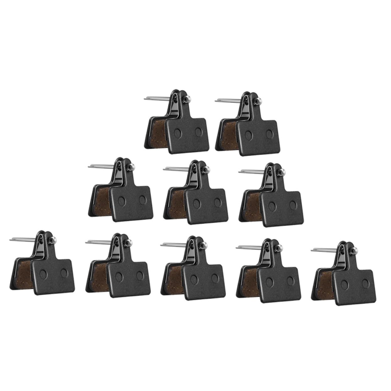 5 Paare Fahrrad Scheibenbremsbeläge Halbmetallisch Silent Brake Pads für Mountainbike Kompatibel mit Schnelle Geräuscharme Leistungsstarke Bremsen Ersatz für Bike Repair
