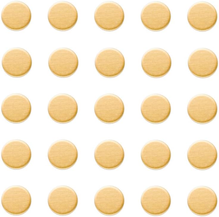 ABBECIAO Etiquetas redondas de 12 pulgada para estampado de disco de latón, 14ga, con película protectora para estampado de metales y fabricación de