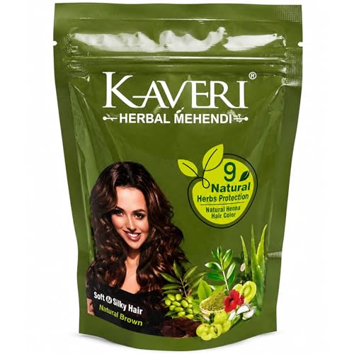 Kaveri Herbal Henna Natural Brown - Polvo de Henna para Cabello 150 g miniatura 1