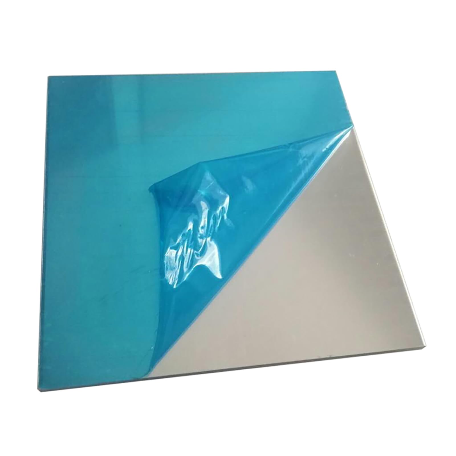 Aluminiumbleche und -platten, 1060 Aluminiumblech, 200–500 mm L&B, 1–3 dick, mit Schutzfolie for Basteln(1 * 400 * 500mm)