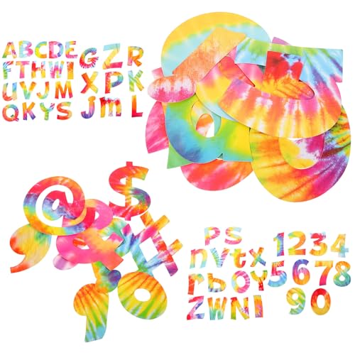 Letras de papel Toyvian recortadas con 72 piezas decorativas para tablones de anuncios escolares