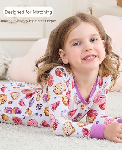 Image of Toddler Boys Girls Clothes, Viscose Made from Bamboo, Long Sleeve Clothing Top and Pants Set Kids Outfit