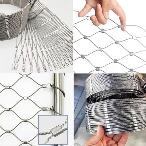 Filet de sécurité en maille métallique flexible pour balcon - 6
