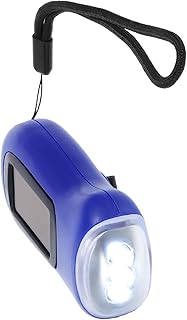 Veemoon Linterna De Emergencia Con Manivela: Luz Solar Recargable Para Acampar, Linterna De Supervivencia De Bolsillo Para Senderismo, Pesca, Mochilerismo Y Deportes Al Aire Libre, Color
