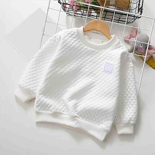 Camisetas esportivas sem mangas para meninos suéter de cor sólida quente infantil para outono e inve