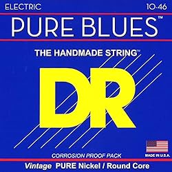 Best Strings For Stratocaster Fender Electric Guitar Bonus Pick for Blues Players: DR Strings Pure Blues Nickel Strings