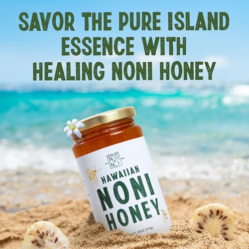 Healing Noni 4 frascos 18oz Miel hawaiana miniatura 7