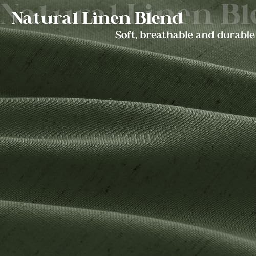 DUKIYO Olive Green Shower Curtain for Bathroom Water Repellent 72x66 Inch by DUKIYO - Used condition - Image 7