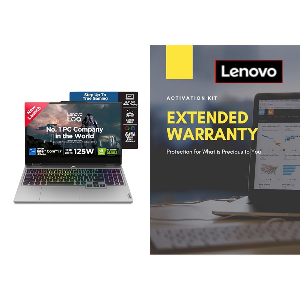 Lenovo LOQ, Intel Core i7 14th Gen 14700HX, NVIDIA RTX 5060 8GB, 16GB RAM, 1TB SSD, 15.6"(39.6cm), 144Hz, Windows 1 2 Year Extended Warranty with Onsite Service (5WS0K75664)-image-32