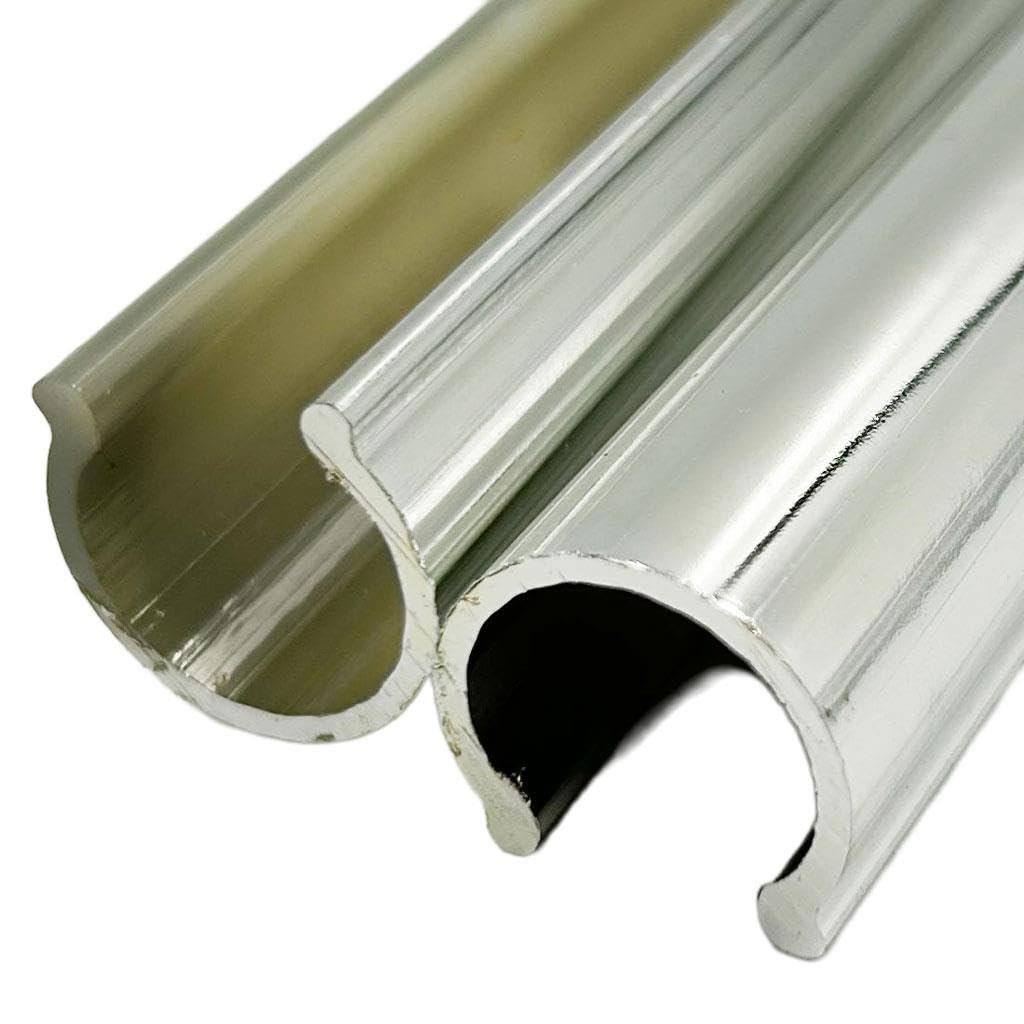 B&Q -  2 X Radiator 15mm Snappit Pipe Covers Sleeves Chrome 200mm
