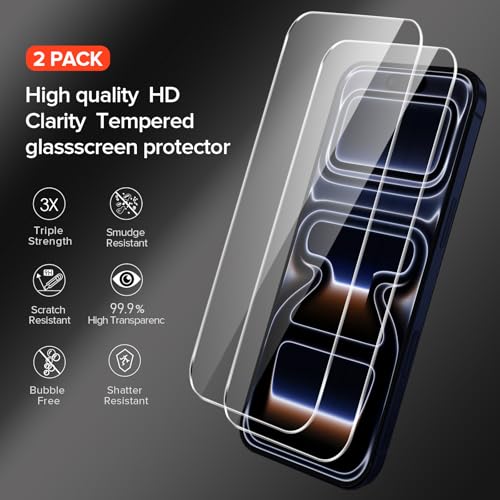 Image of ivoler 3-in-1 Case for iPhone 17 Pro Max 6.9 inch, Matte Black