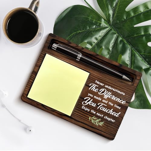 coworker gifts for women men retirement new job going away leaving gifts for coworker boss leader friends never underestimate the difference you made sticky note holder