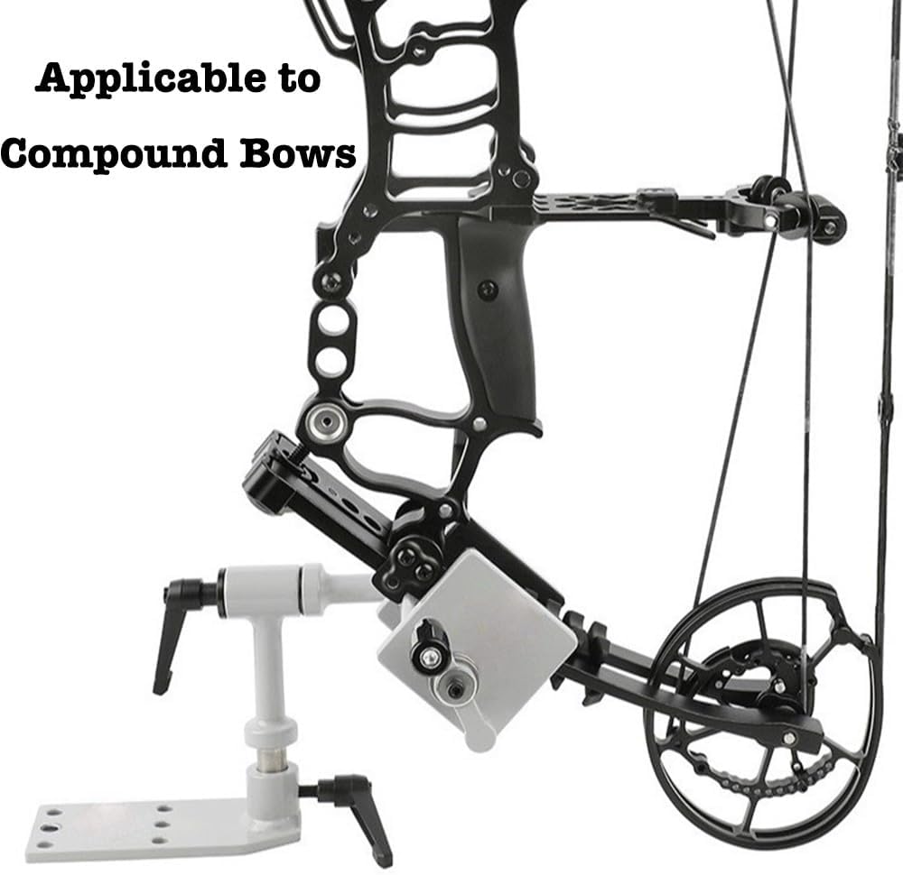 Universal Bow Vise, 360° Adjustable Bow Vise, Recurve Bow Compound Bow Vise, Archery Mounting Vise with Bow Level Tuning Kit, Archery Bow Maintenance Accessories