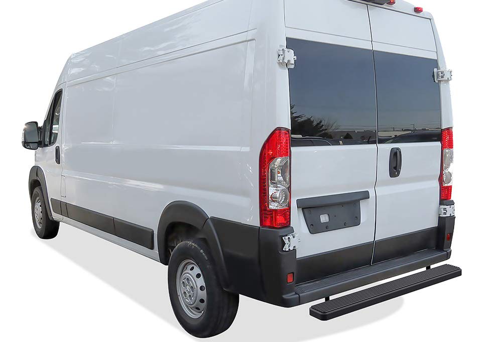 APS Rear Step 5in Matte Black Compatible with Ram Promaster 2014-2025 Full Size Van (Nerf Bars Side Steps Side Bars)