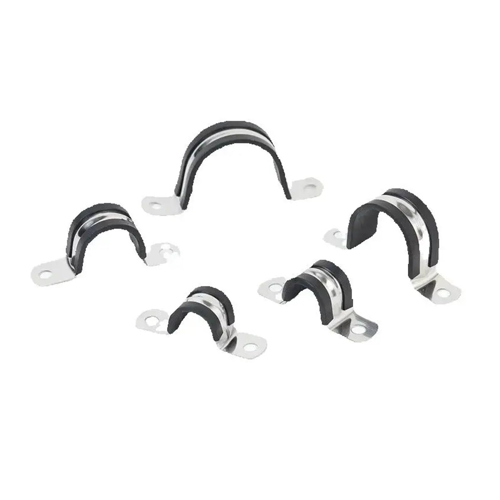 Collier Serrage Tuyau Rigide 5 colliers de serrage en acier inoxydable