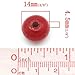 400 Round Painted Multicolor Barrel Wood Beads 14mm x 13mm Diameter 4.5mm Large Hole
