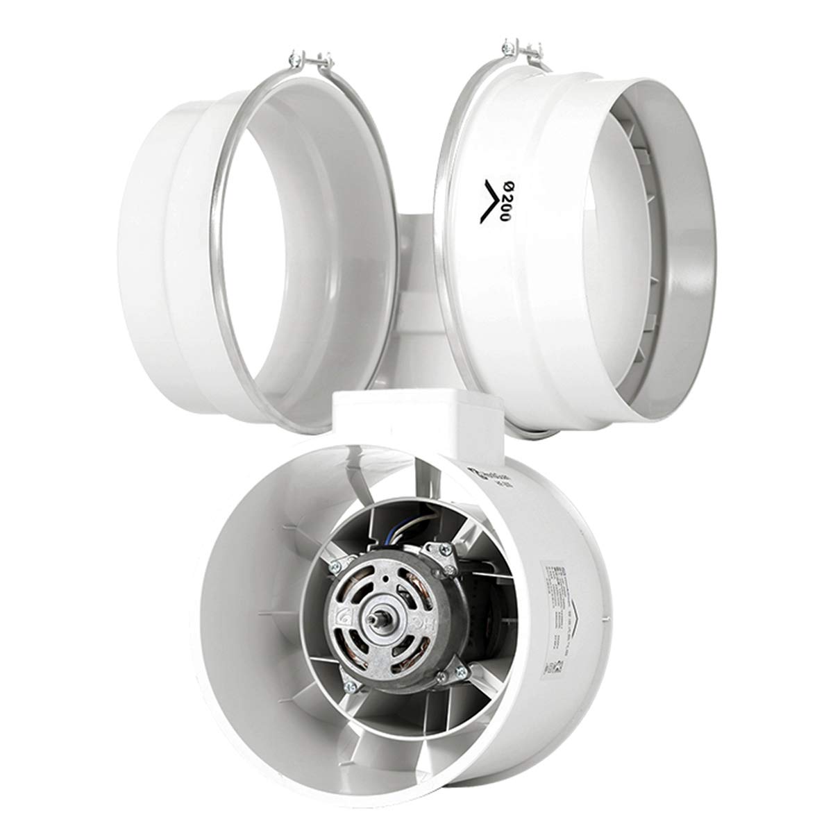 Buy TerraBloom ECMF100, Quiet 4 Inch Inline Duct Fan with Variable Speed Controller