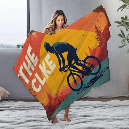 PKRD Couverture imperméable Ride The Clke : l'aventure vous attend ! Couverture en flanelle personnalisée pour bébé Couverture polaire (150 x 200 cm)