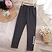 AOREUGL Winter Leggings Girls Thick Warm Stretchy High Waisted Athletic Legging Cold Weather for Kids Size 2-13 Years Dark Gray Girls' Fashion Size 9-10