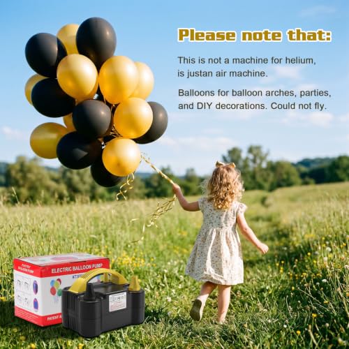 Image of IDAODAN Electric Balloon Pump, Portable Electric Balloon Blower Machine Inflator Air Pump for Party Decorations