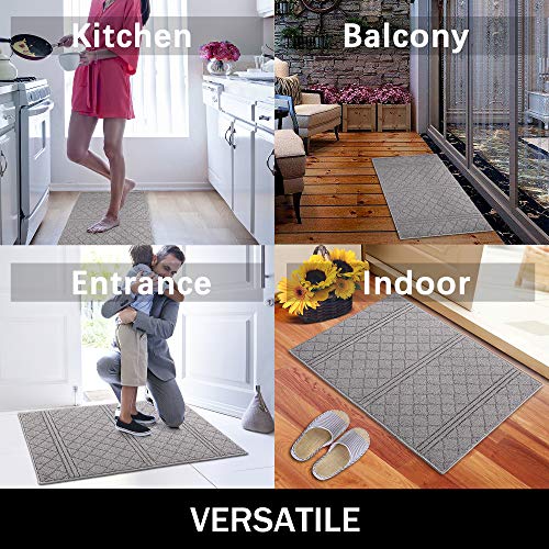 REFETONE Indoor Doormat, Front Back Door Mat, 24x36, NonSlip Absorbent