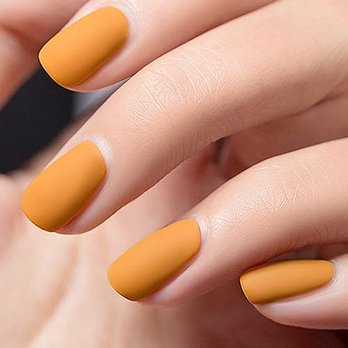Miniatura 6 de Vishine Esmalte de uñas de gel de 0.5 onzas líquidas, color amarillo otoño, para remojar UV LED, esmalte de uñas de gel de larga duración, arte de