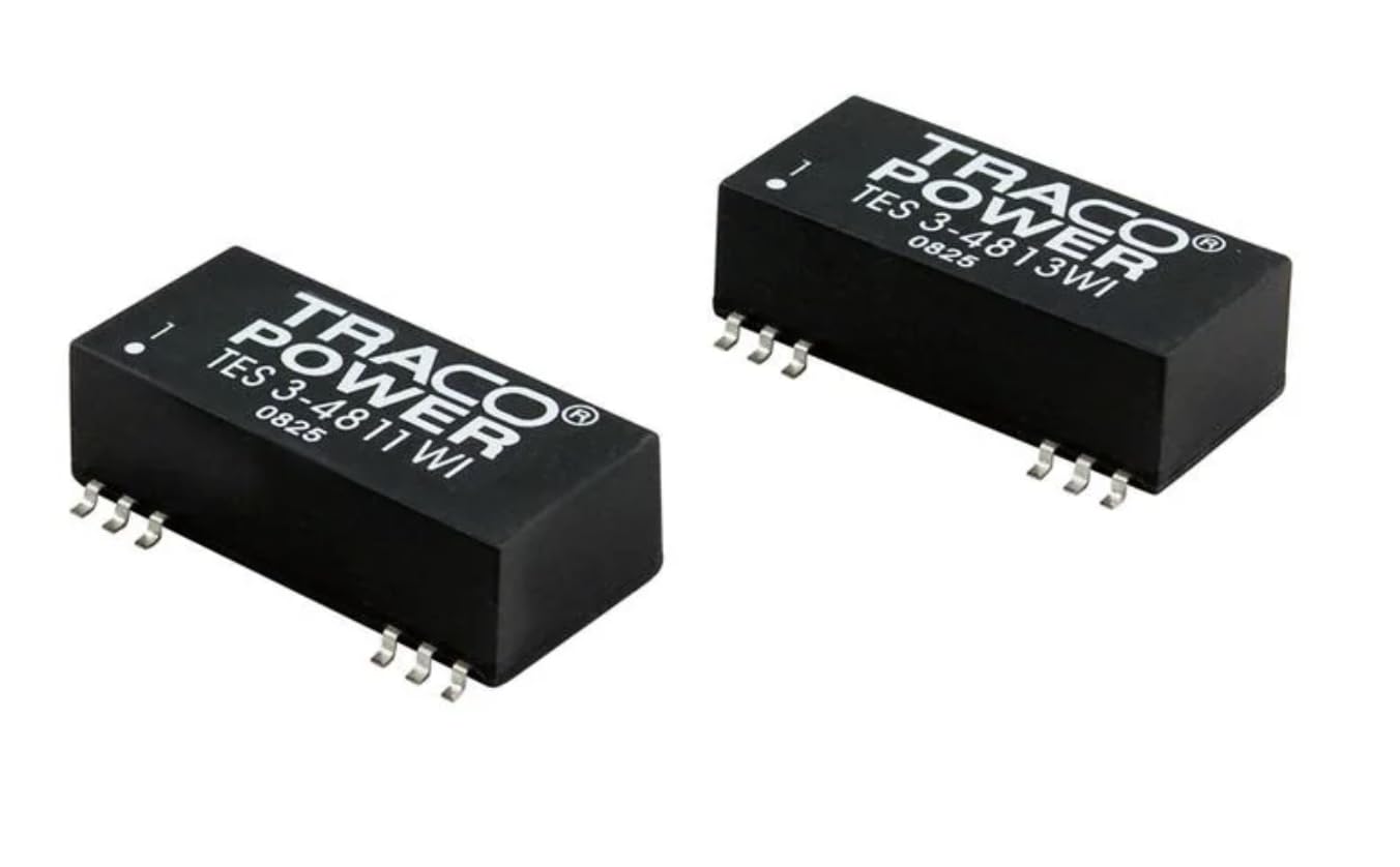 TES 3-4810WI,Isolated DC/DC Converters - SMD Product Type: DC/DC; Package Style: SMD; Output Power (W): 3; Input Voltage: 18-75 VDC; Output 1 (Vdc): 3.3; Output 2 (Vdc): N/A; Output 3 (Vdc): N/A