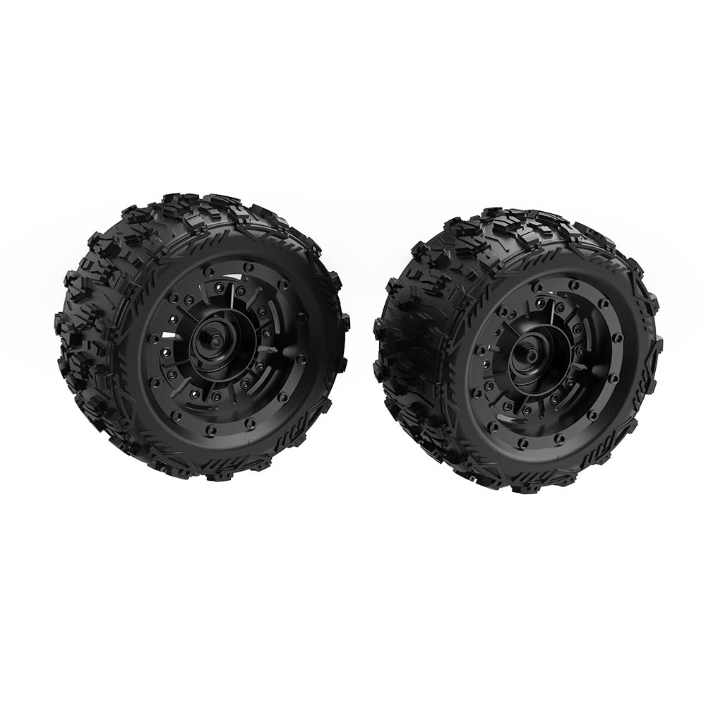 LAFPACY R16026 Assembled Wheel Set For 1:14 Brushless RC Cars – 2 Tires, High-Grip Rubber, Easy Install - View #10