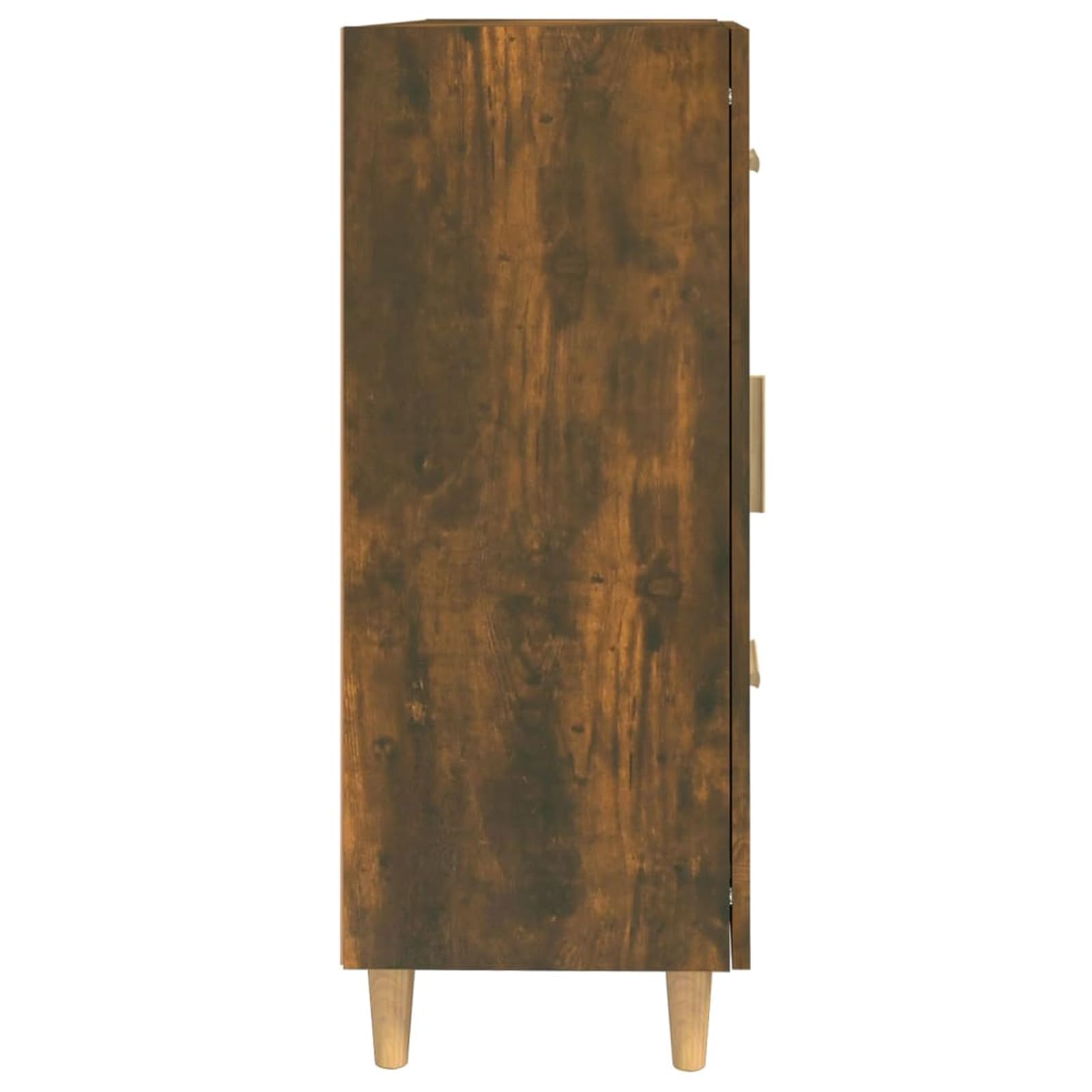 Tidyard Buffet Bois Buffet Cuisine Commode Meubles Rangement Organisateur de Maison 69,5x34x90 cm Bois d'ingénierie Chêne fumé