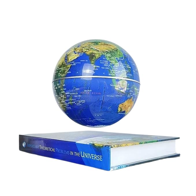 Levitating Globe with LED Light, Float & Rotate in Air, World Map, Atlas, Earth, Night Light, Gift for Students, Teacher, Friends (Multi-Color)